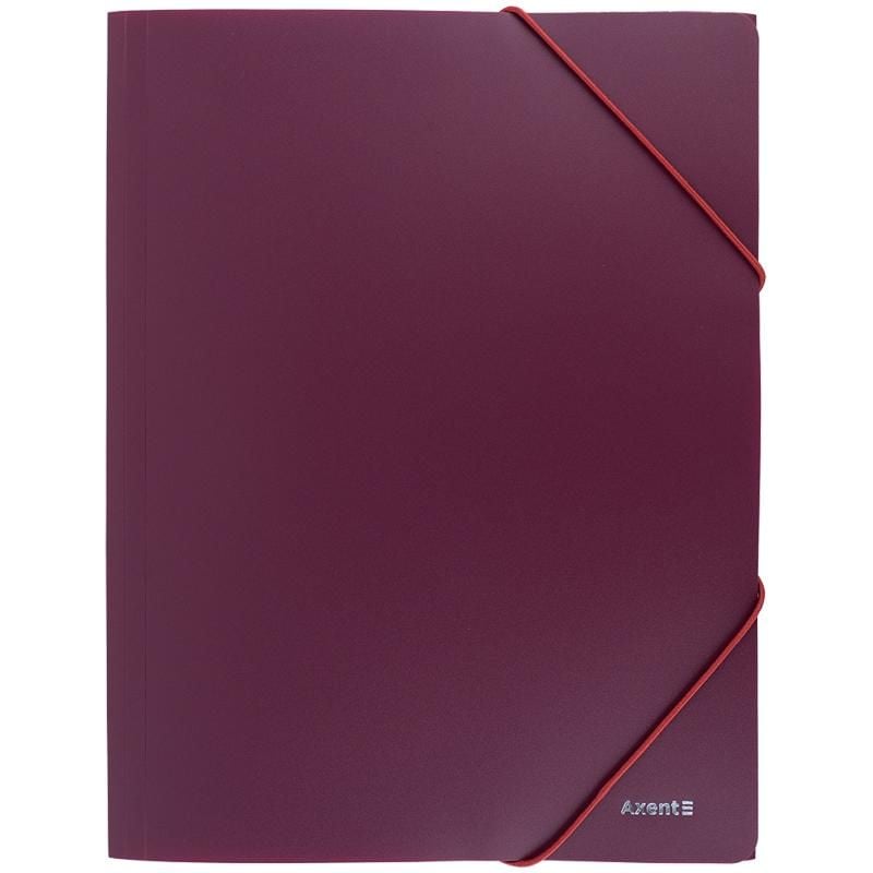 Папка на гумках А4 Earth Colors бордо 1504-14 Axent