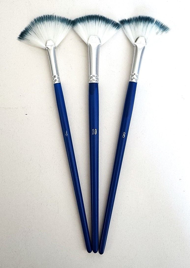 Пензлики набір веерних 3 шт CN-1110 AIHAO