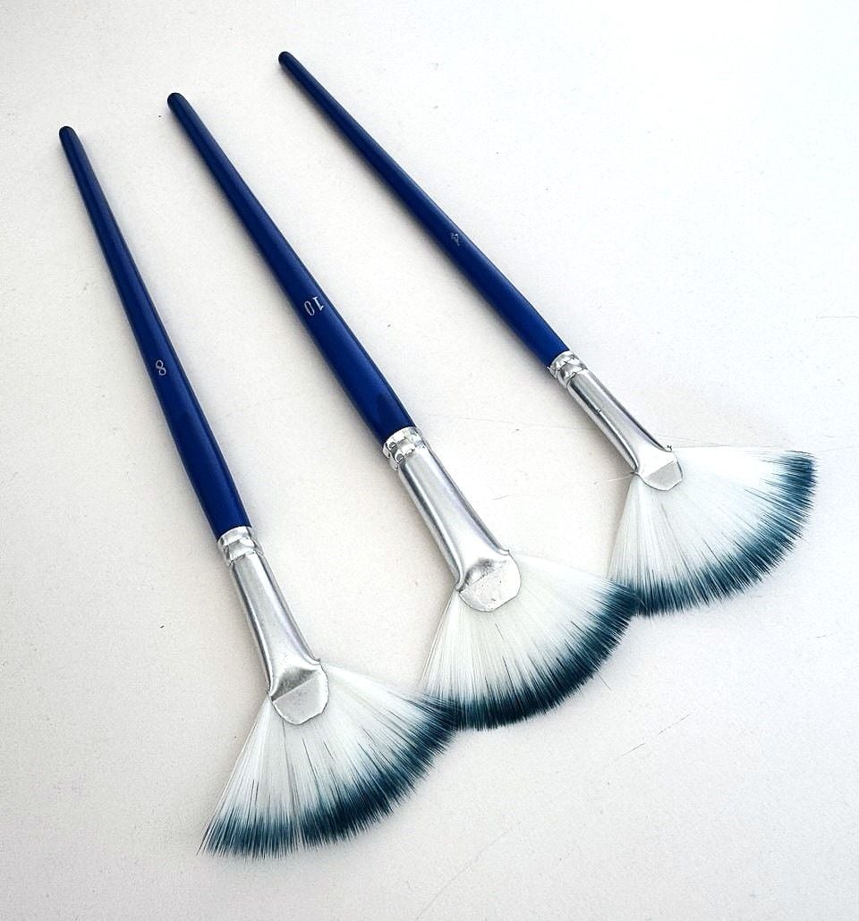 Пензлики набір веерних 3 шт CN-1110 AIHAO