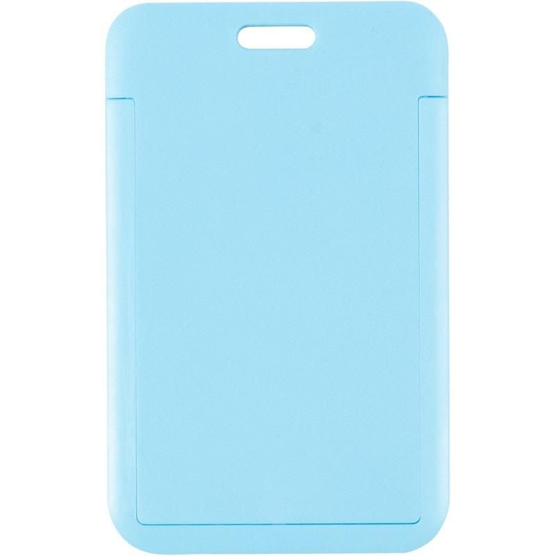 Бейдж слайдер вертикальний блакитний 54 *85 мм (5 шт/уп) 4500V-22 Axent