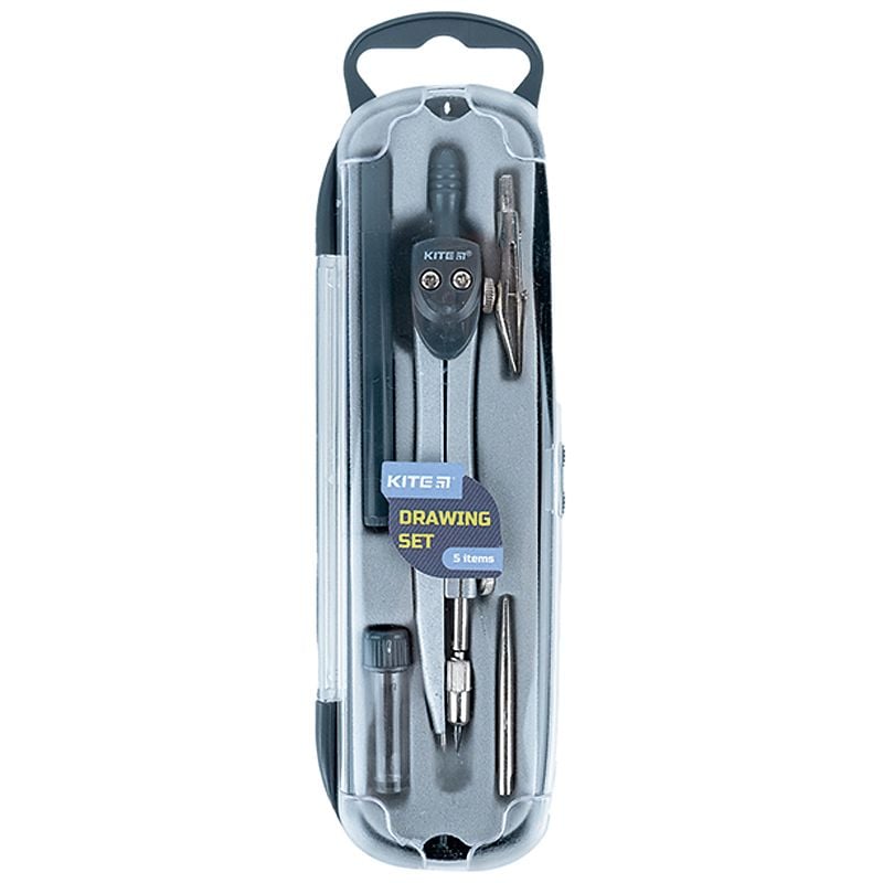 Готовальня 5 предметів сіра K18-384-03 Kite