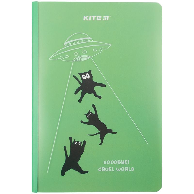 Блокнот А5+ 40 арк пластикова обкл подвійна Cruel World K23-460-2 Kite