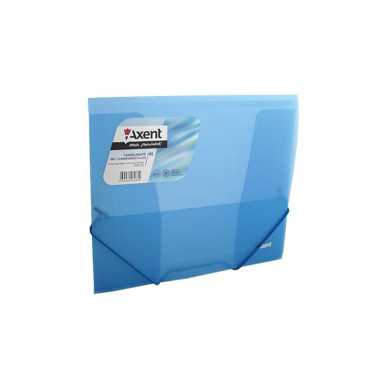 Папка на гумках В5 синя (60) 1505-22 Axent