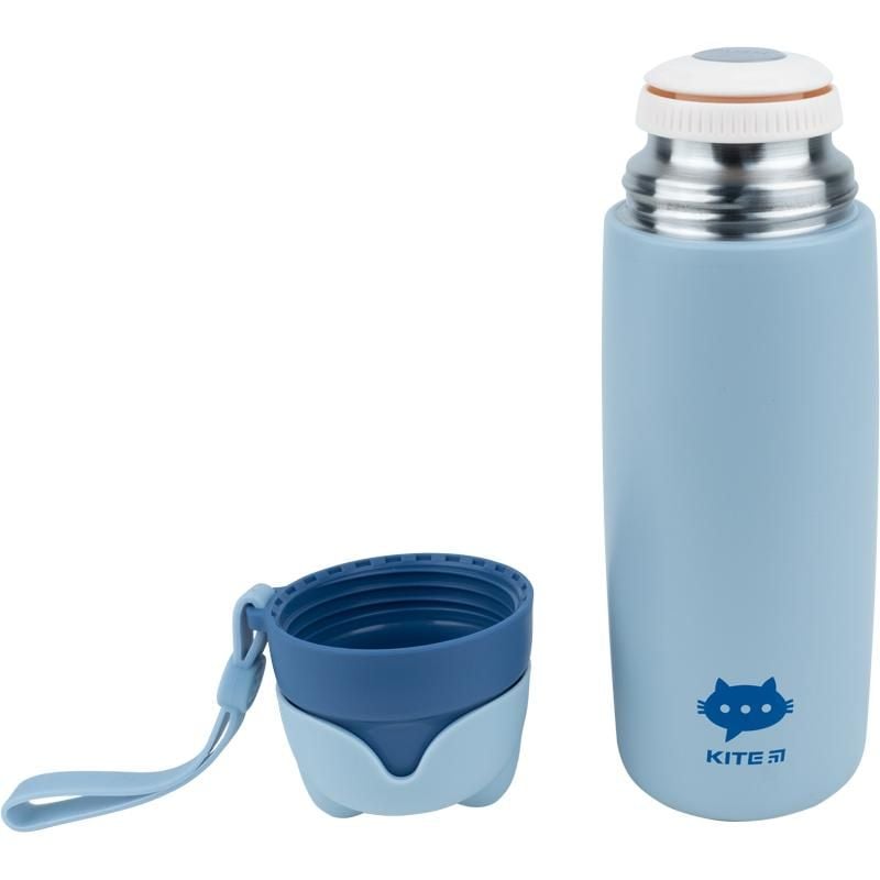 Термос 350 мл Cat блакитний K21-376-01 Kite