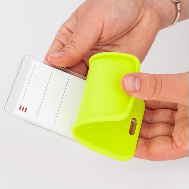 Бейдж -чохол Soft Touch матовий салатовий (5 шт/уп) 4550V-09 Axent