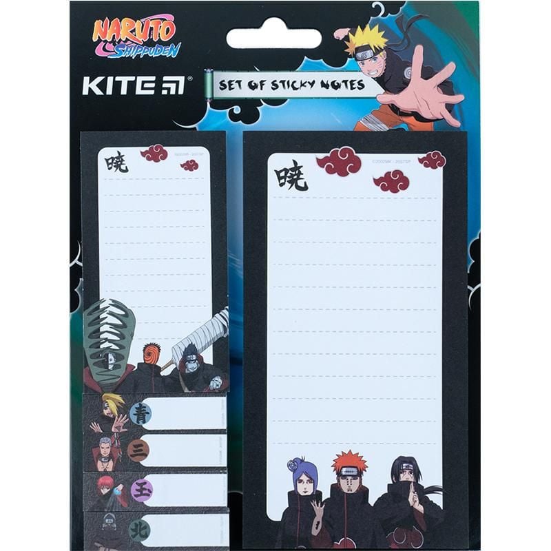 Папір стікер набір кольоровий Naruto NR23-299-2 Kite