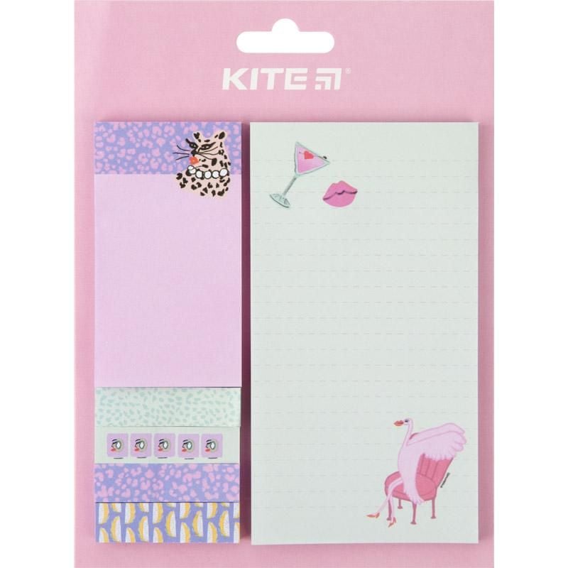 Папір стікер набір кольоровий BBH K22-299-3 Kite