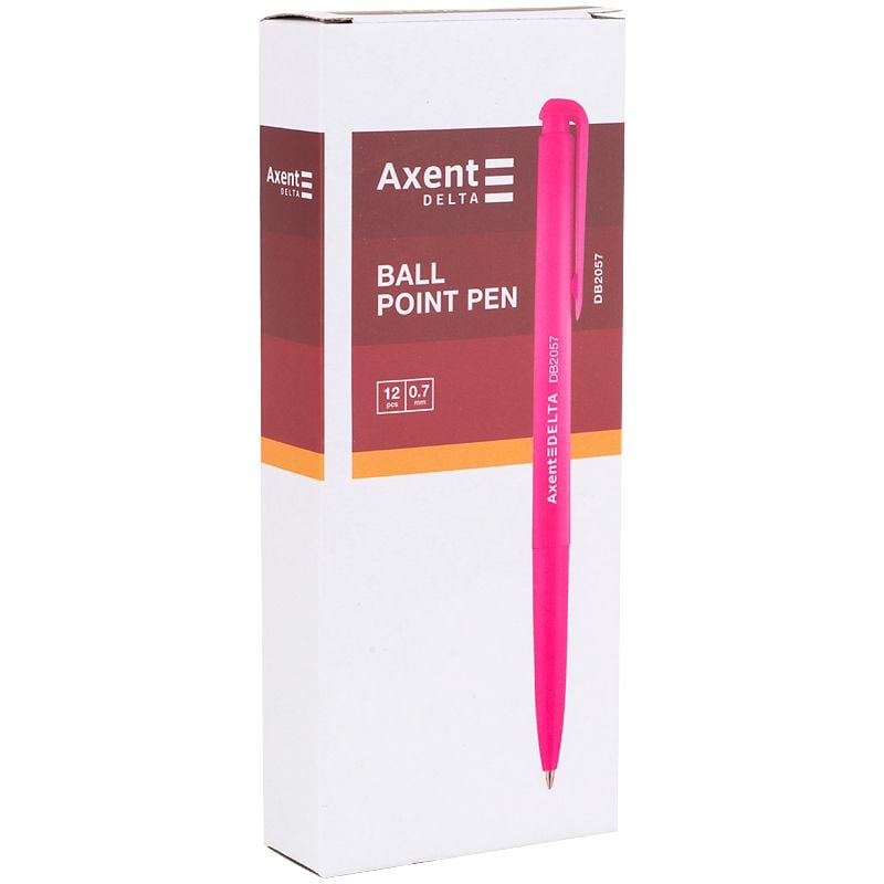 Ручка кулькова автоматична кольоровий корпус синя (12 шт/уп) DB2057 Delta by Axent
