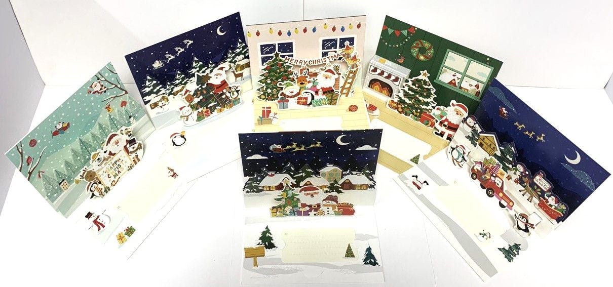 Листівка Різдвяна об'ємна з конвертом 18*13см CS2401 AIHAO