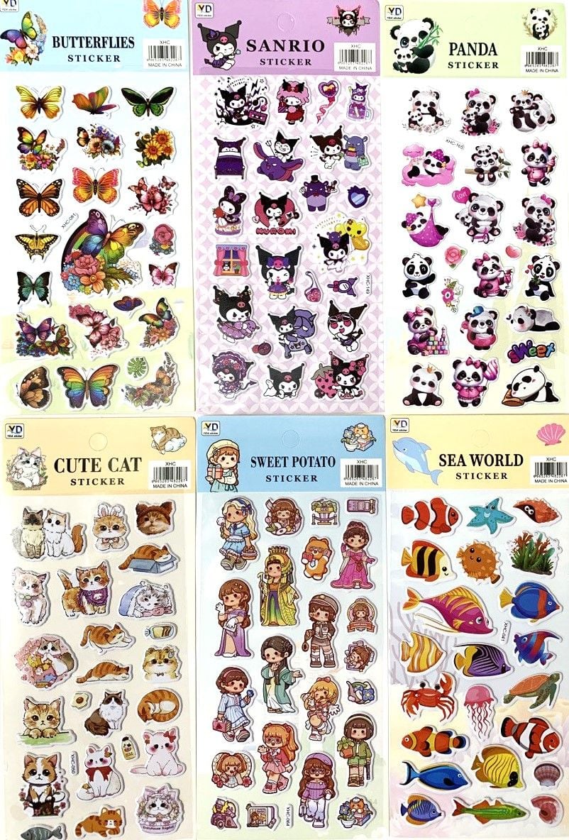 Наліпки 22*10 см (20 шт/уп) XHC (RS-0202) Імпорт