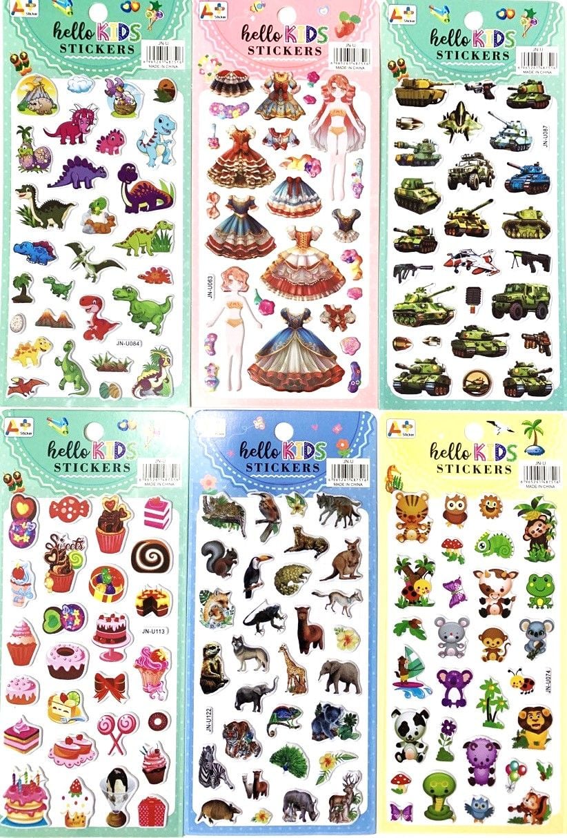 Наліпки 22*10 см (20 шт/уп) JN-U (RS-0201) (SA-0250) Імпорт