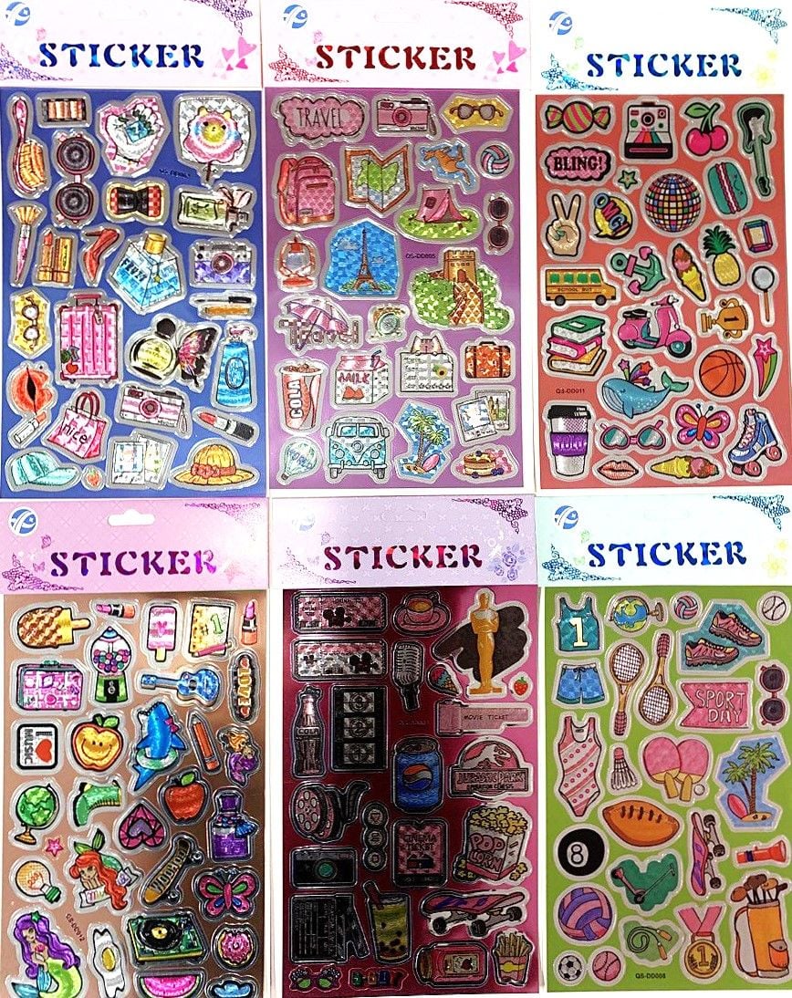 Наліпки 24,5*13,5 см (12 шт/уп) QS-DD (RS-0194) Імпорт