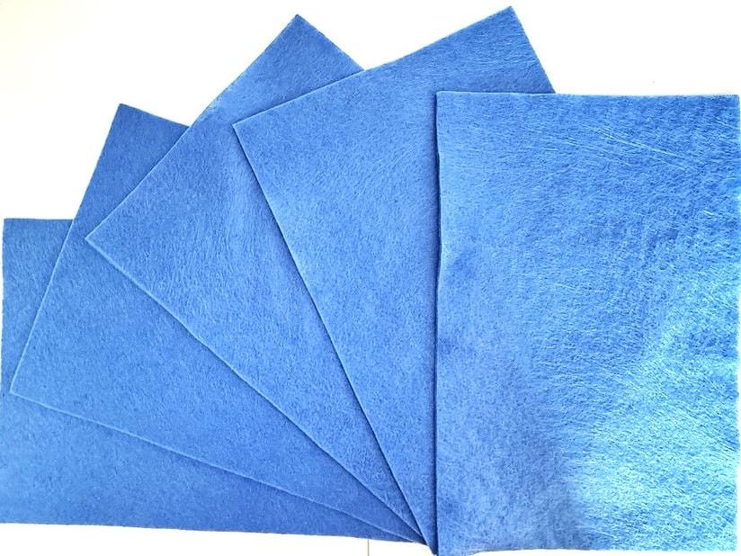 Фетр А4 10 арк синій KK-1524(HS1-8) Імпорт