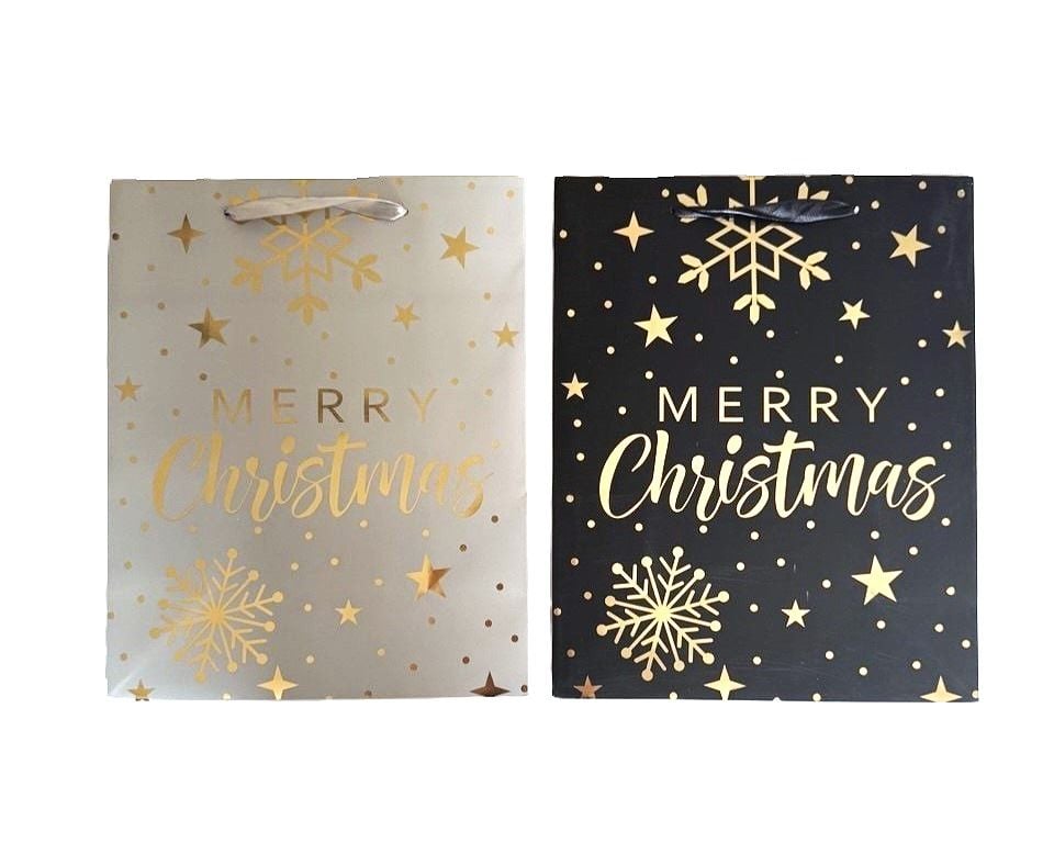 Пакет подарунковий 260*127*324 Large XMas Merry1 (12 шт/уп) 760363ML Малеваро