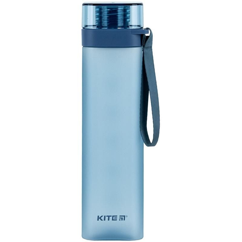 Пляшечка для води квадратна 700 мл синя K24-1210-1 Kite