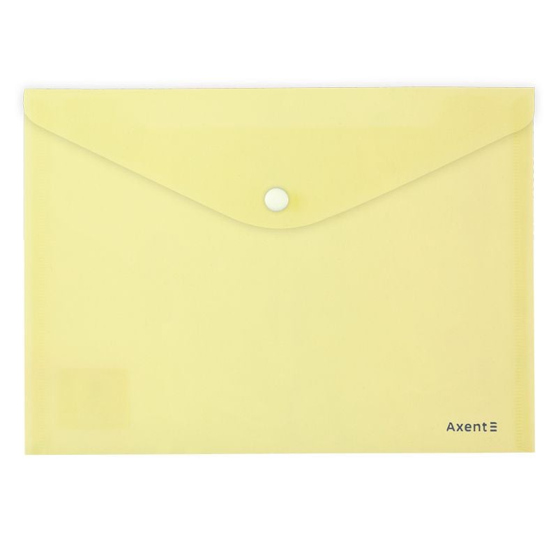 Папка на кнопці А5 Pastelini жовта (12) 1522-08 Axent