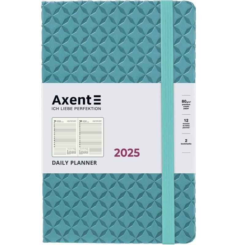 Блокнот щоденник 2025 Partner Gently 145*210 мм синя вода 8822-25-04 Axent