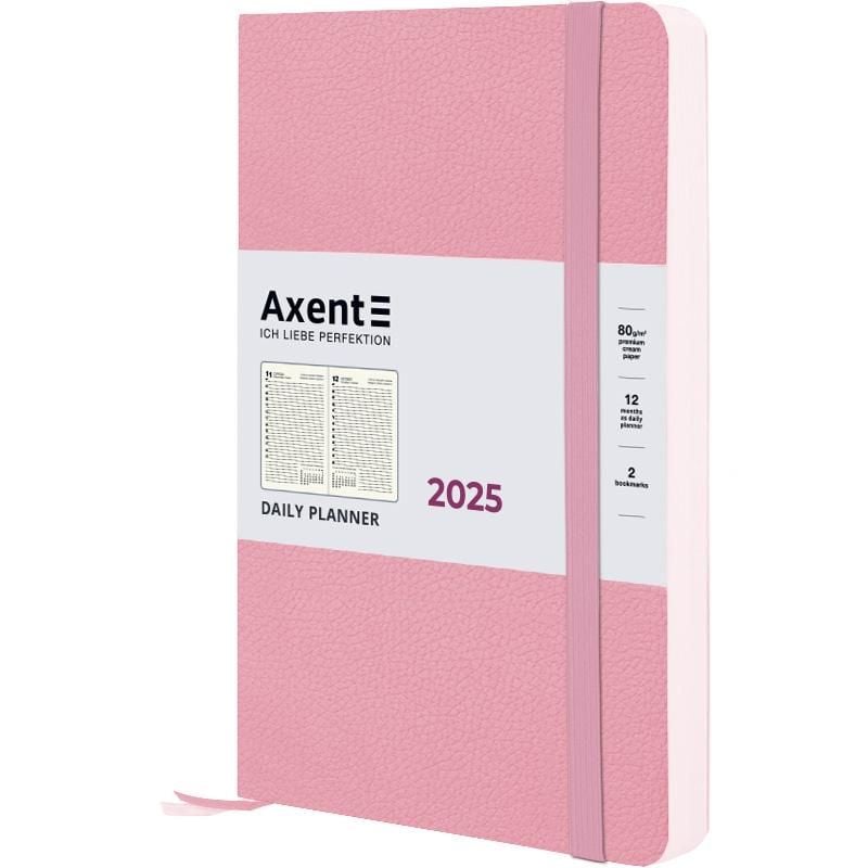 Блокнот щоденник 2025 Partner Soft Skin 145*210 мм пудровий 8810-25-24 Axent