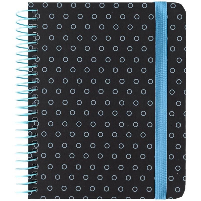 Блокнот В6+ на спіралі тверда обкл 120 арк клітинка графіт 8461-3 Axent