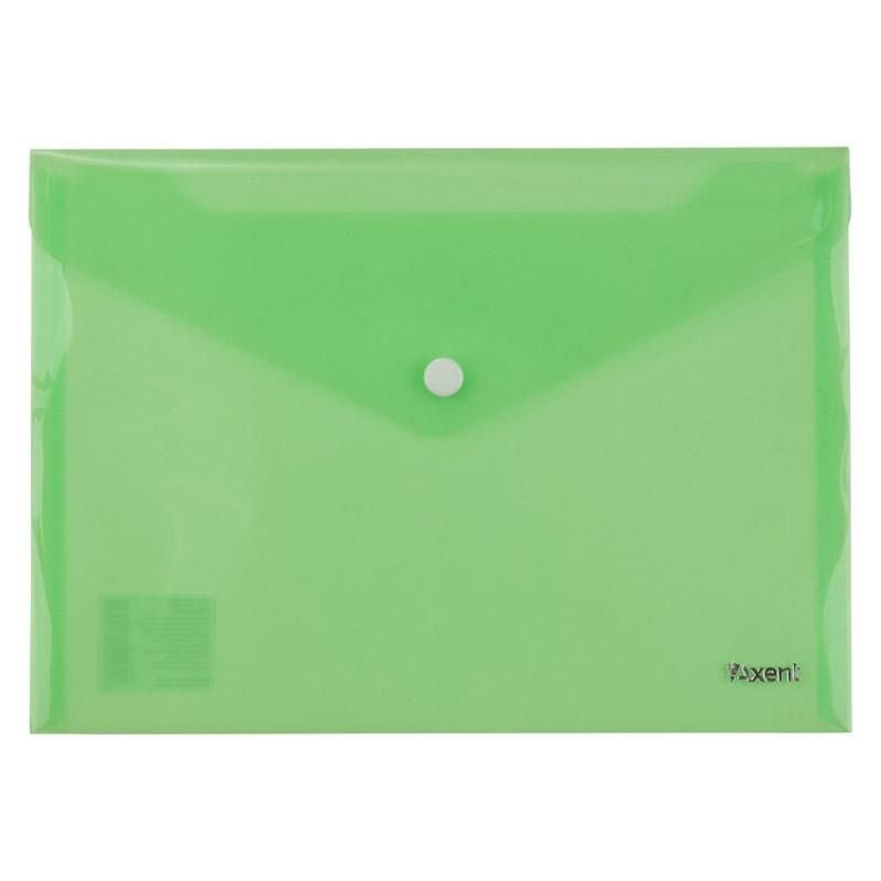 Папка на кнопці А5 зелена (12 шт/уп) 1522-25 Axent