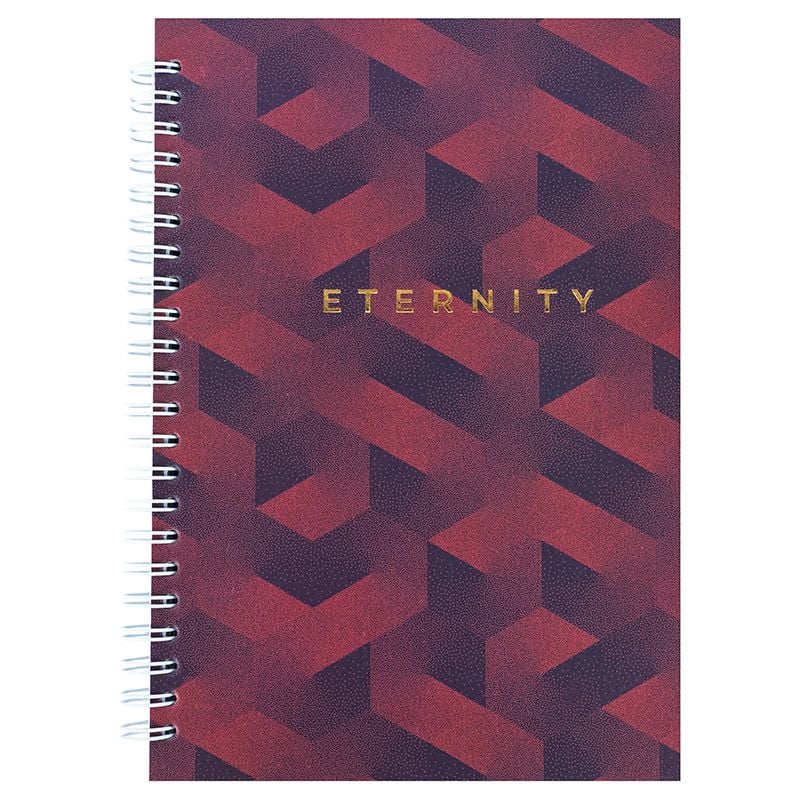 Блокнот А5 96 арк на спіралі клітинка Eternity 8032-25 Axent