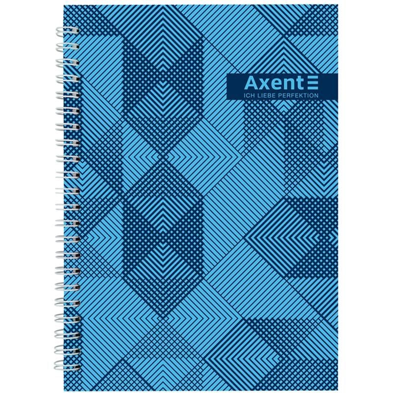 Блокнот А5 96 арк на спіралі клітинка 8032-33 Axent