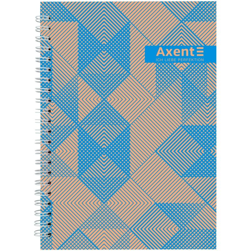 Блокнот А5 96 арк на спіралі клітинка 8032-35 Axent