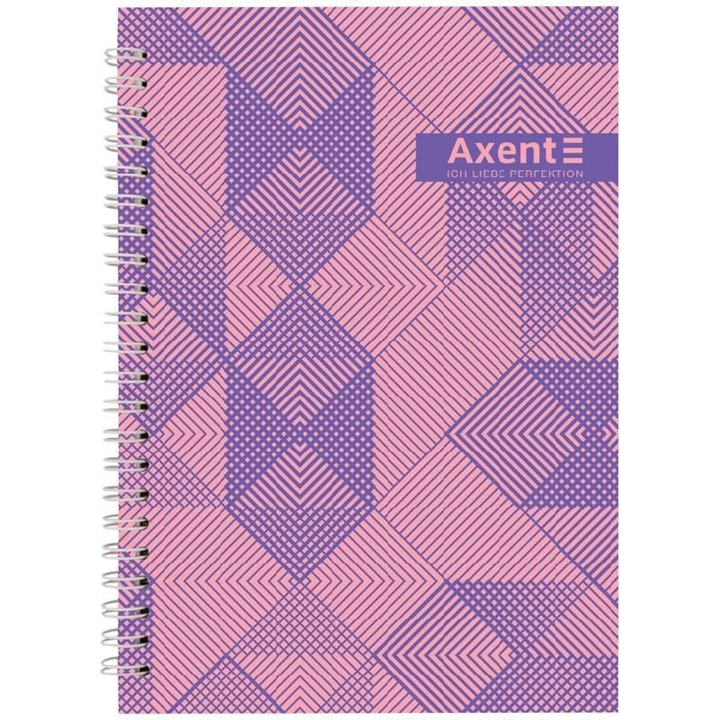 Блокнот А5 96 арк на спіралі клітинка 8032-36 Axent