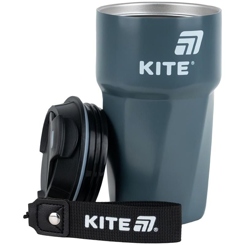Термокружка 450 мл сіра K25-1220-1 Kite