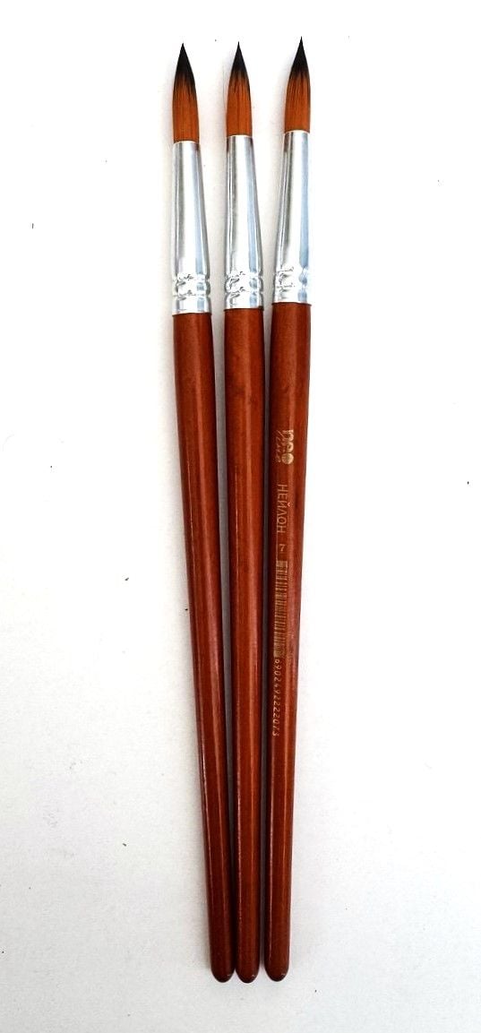 Пензлики №7 круглі нейлон CHNR-2207 NeoLine