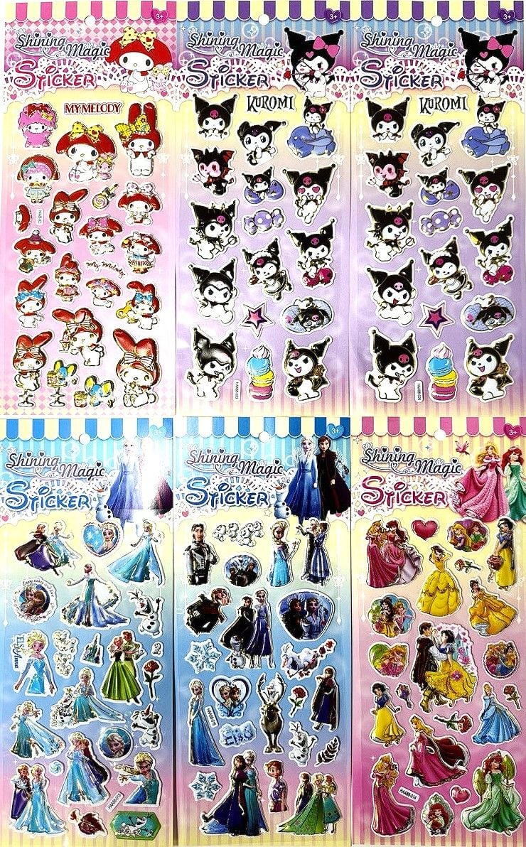 Наліпки 30*12,5 см з розмальовкою (20 шт/уп) HAA88 (RS-0187)