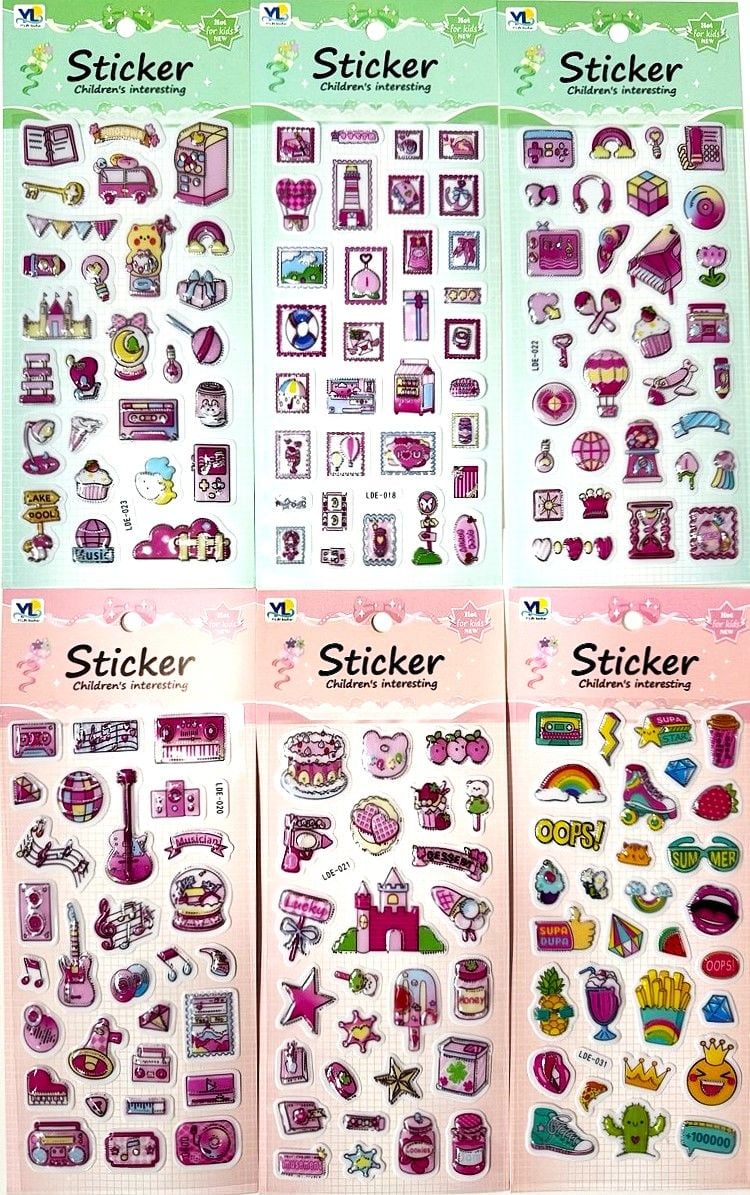 Наліпки 23,5*10,5 см (20 шт/уп) LDE (RS4-62)