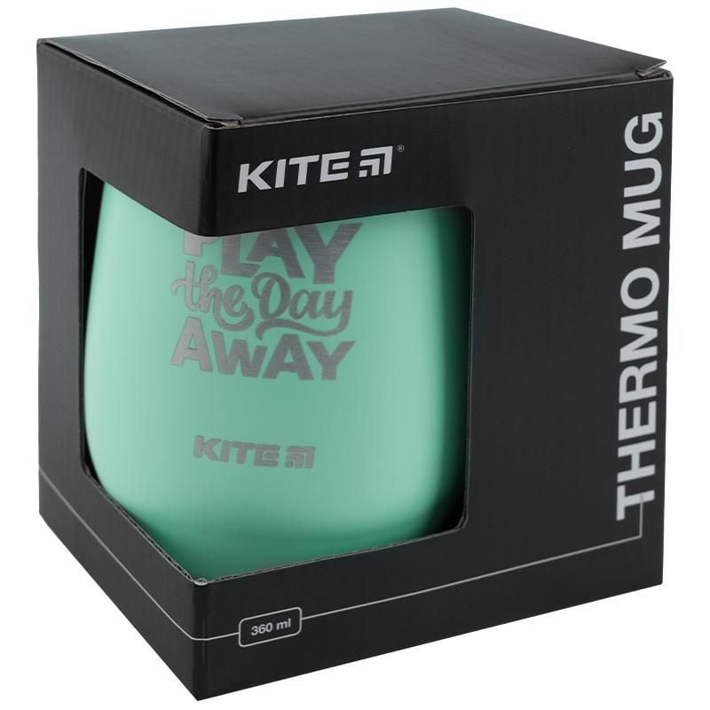 Термокружка 360 мл бірюзова Play all day away K22-378-02 Kite