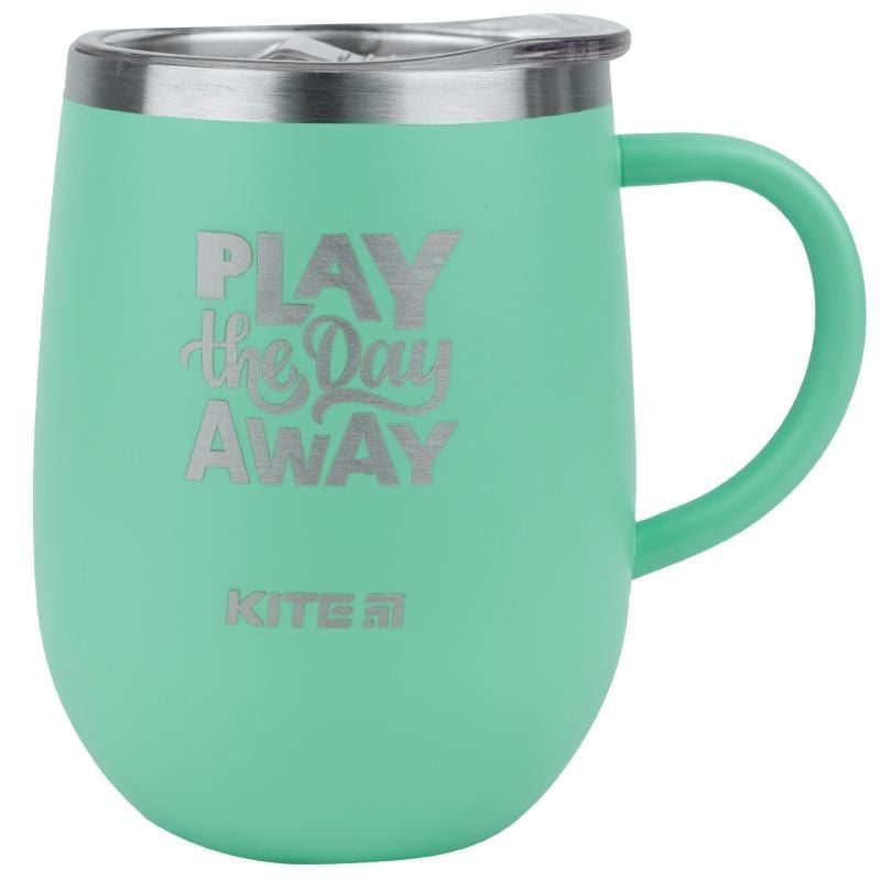 Термокружка 360 мл бірюзова Play all day away K22-378-02 Kite