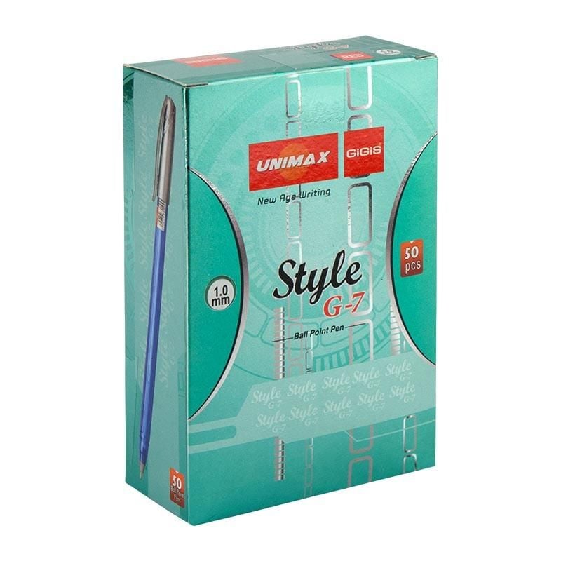 Ручка кулькова Style G-7 (50 шт/уп) червона UX-103-06 UNIMAX