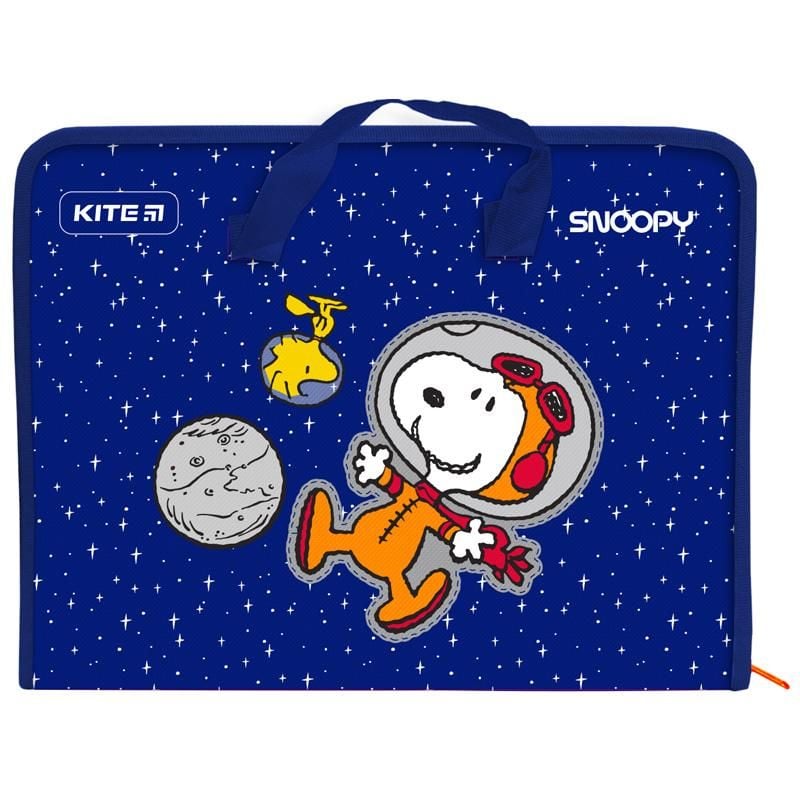 Папка на блискавці А4 1 відділення з тканевими ручками SNOOPY SN21-202 Axent