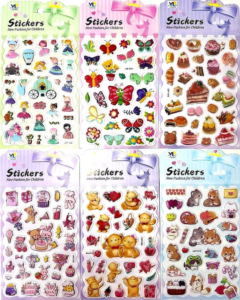 Наліпки 25,5*13,5см (20 шт/уп) LDF(RS-0196) Імпорт