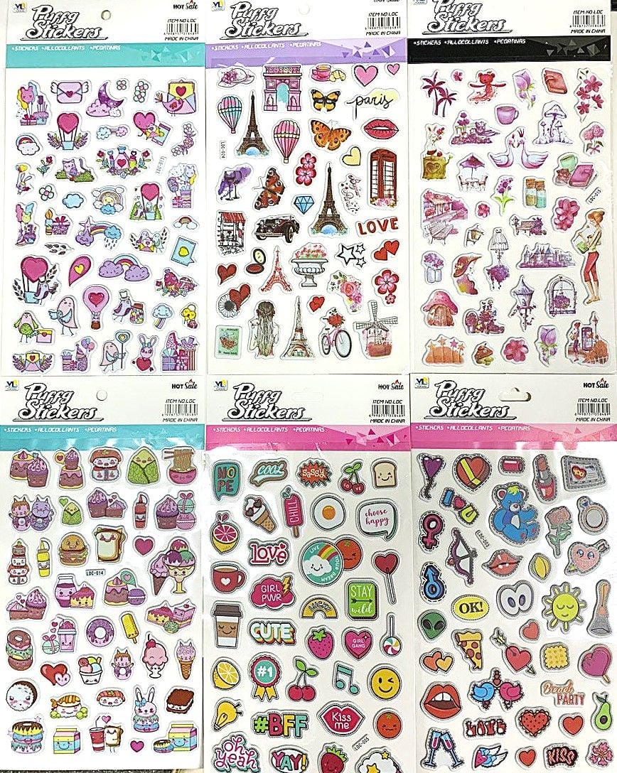 Наліпки 29*15,5см (20 шт/уп) LDC(RS-0258) Імпорт