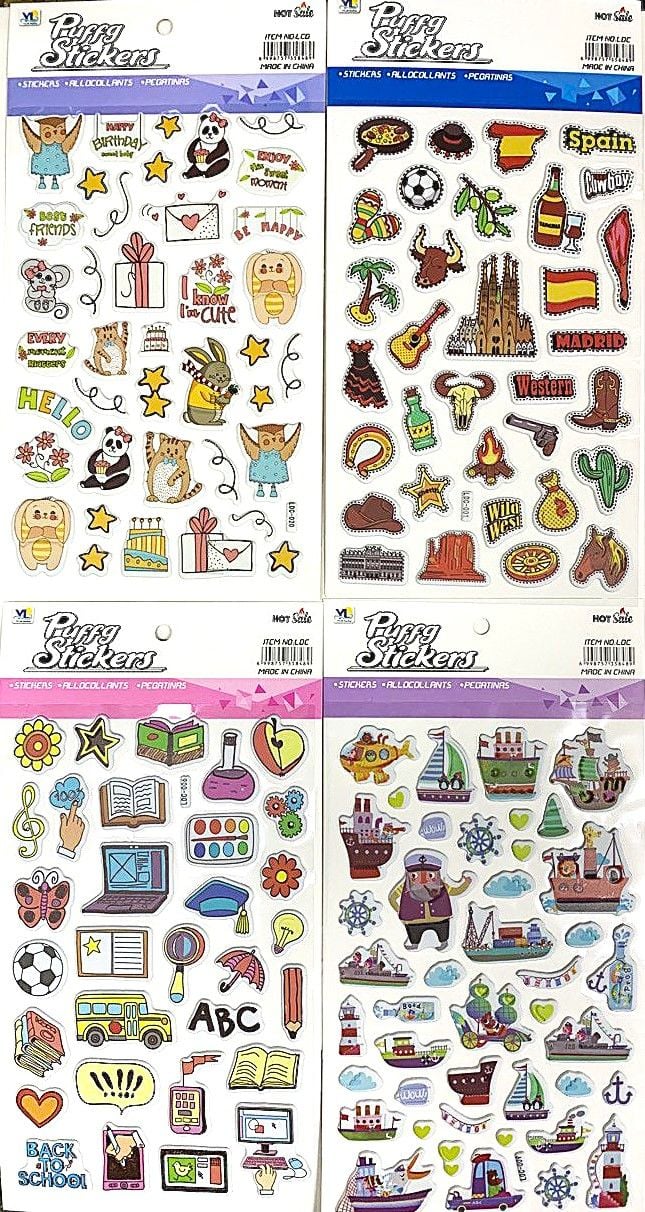 Наліпки 29*15,5см (20 шт/уп) LDC(RS-0258) Імпорт