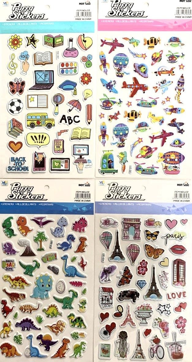 Наліпки 29*15,5см (20 шт/уп) LDC(RS-0258) Імпорт