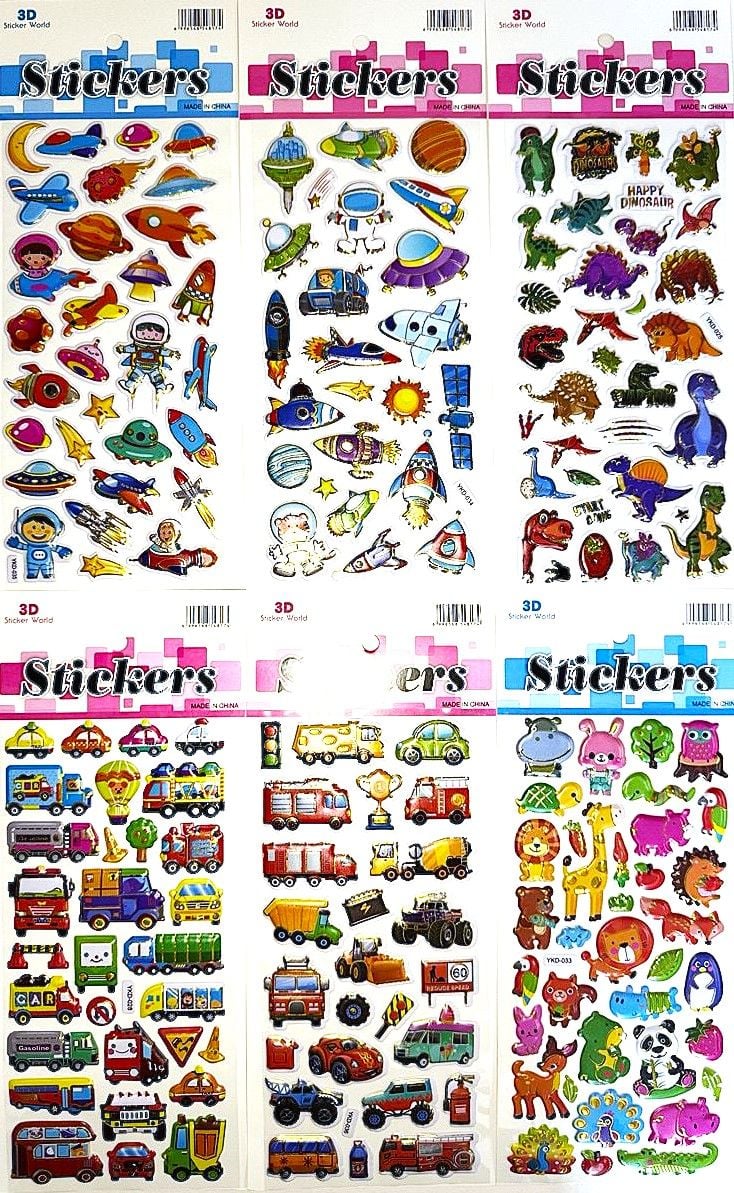 Наліпки 29*12 см (12шт) YKD(RS-0267) Імпорт