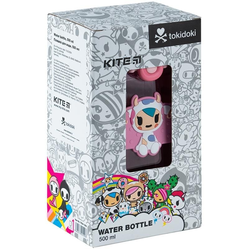 Пляшечка для води квадратна 500 мл Tokidoki TK24-1203 Kite