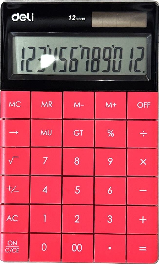 Калькулятор 12 розр EXCEED яскраво-рожевий 1589 Deli