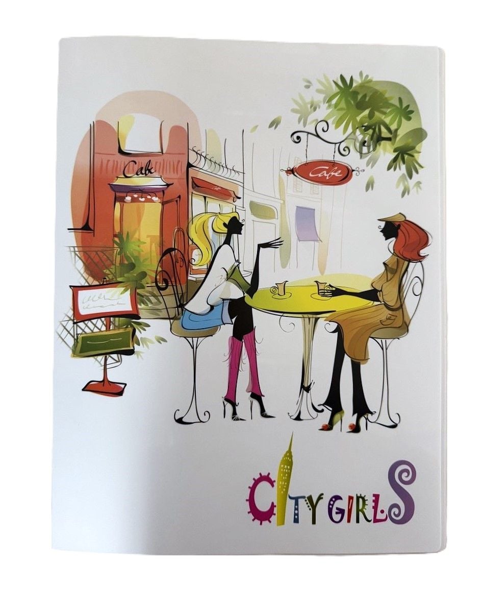 Папка швидкозшивач А4 з пружиною City girls 490726 LEO