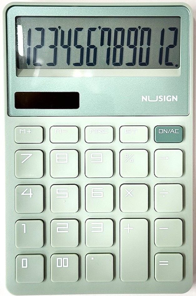 Калькулятор 12 розр NUSIGN зелений ENS042 Deli