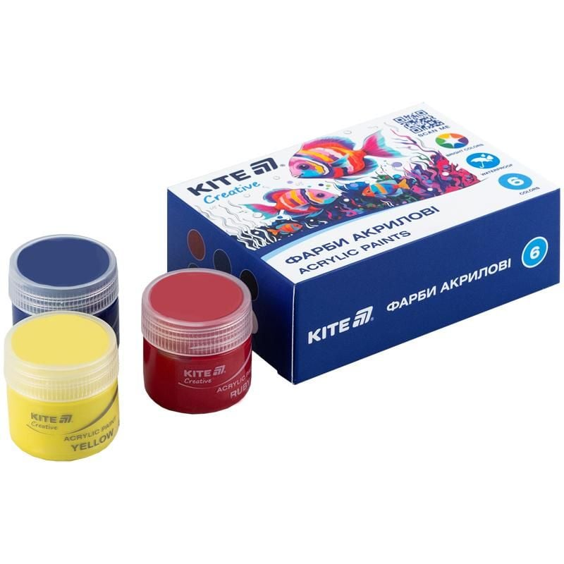 Фарби акрилові Creative 6 кол 20 мл K-271 Kite