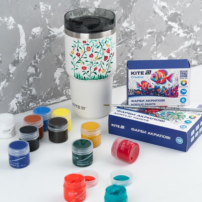 Фарби акрилові Creative 6 кол 20 мл K-271 Kite