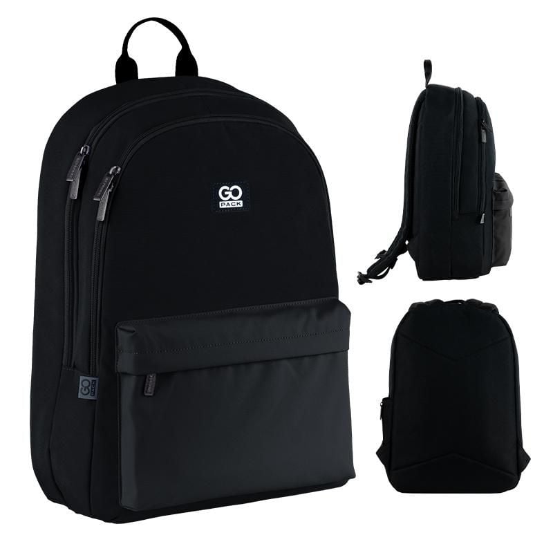 Рюкзак Education teens 15 л чорний GO25-140L-3 Go-Pack
