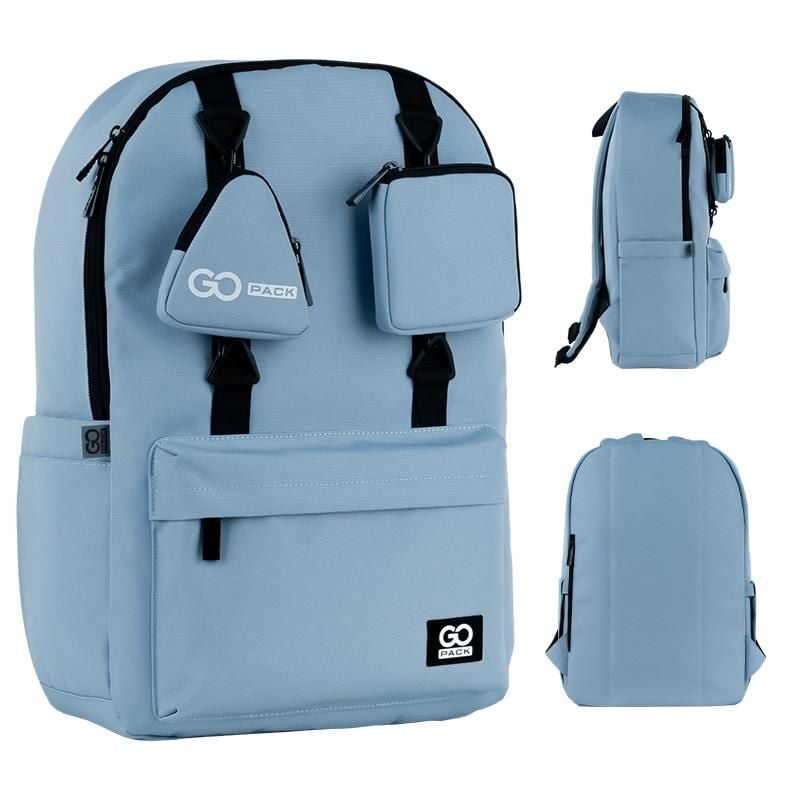 Рюкзак Education teens 19 л сіро-блакитний GO25-178L-3 Go-Pack