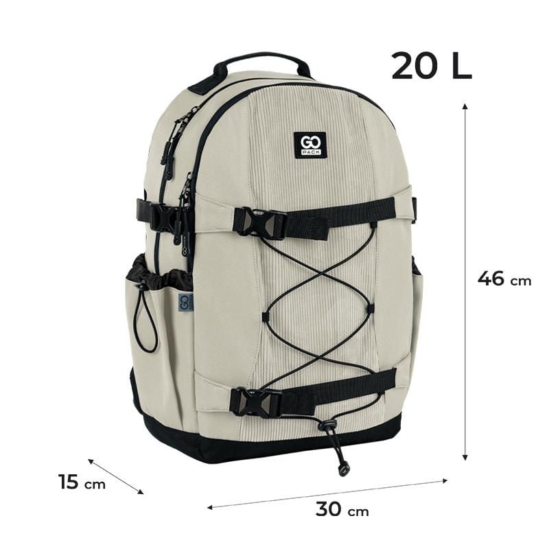 Рюкзак Education teens 20 л бежевий GO25-186L-4 Go-Pack